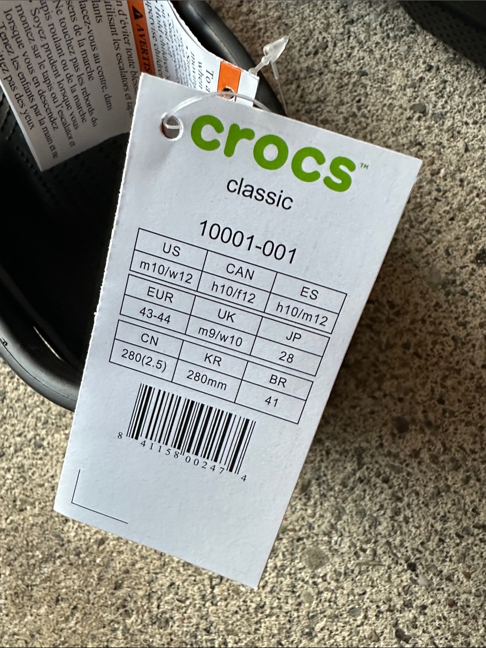 New adult Crocs black Classic Clogs - Black - Picture 5 of 5